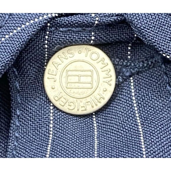Tommy Jeans Vintage Y2K Size Medium Lightweight Shirt‎ Jacket Navy - Picture 3 of 12
